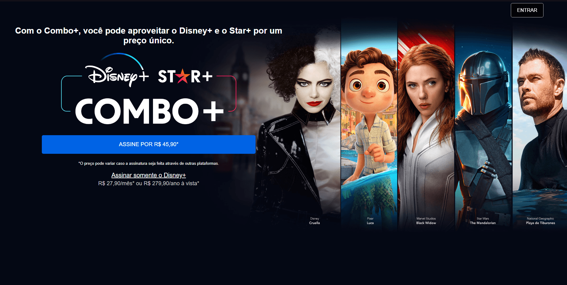 Landing Page Disney+